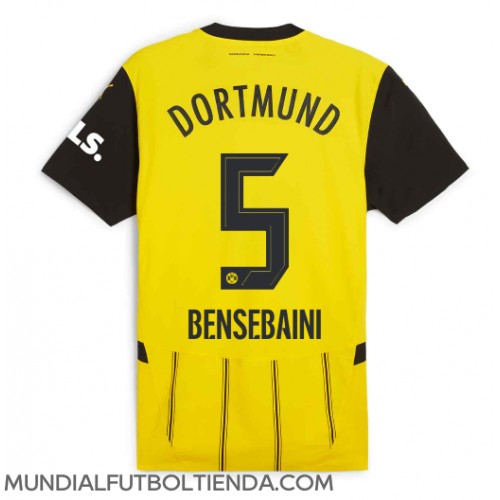 Camiseta Borussia Dortmund Ramy Bensebaini #5 Primera Equipación Replica 2024-25 mangas cortas